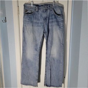 Silver Jeans Mens 38x32 Blue 925 Series Gordie Light Wash Straight Leg Denim